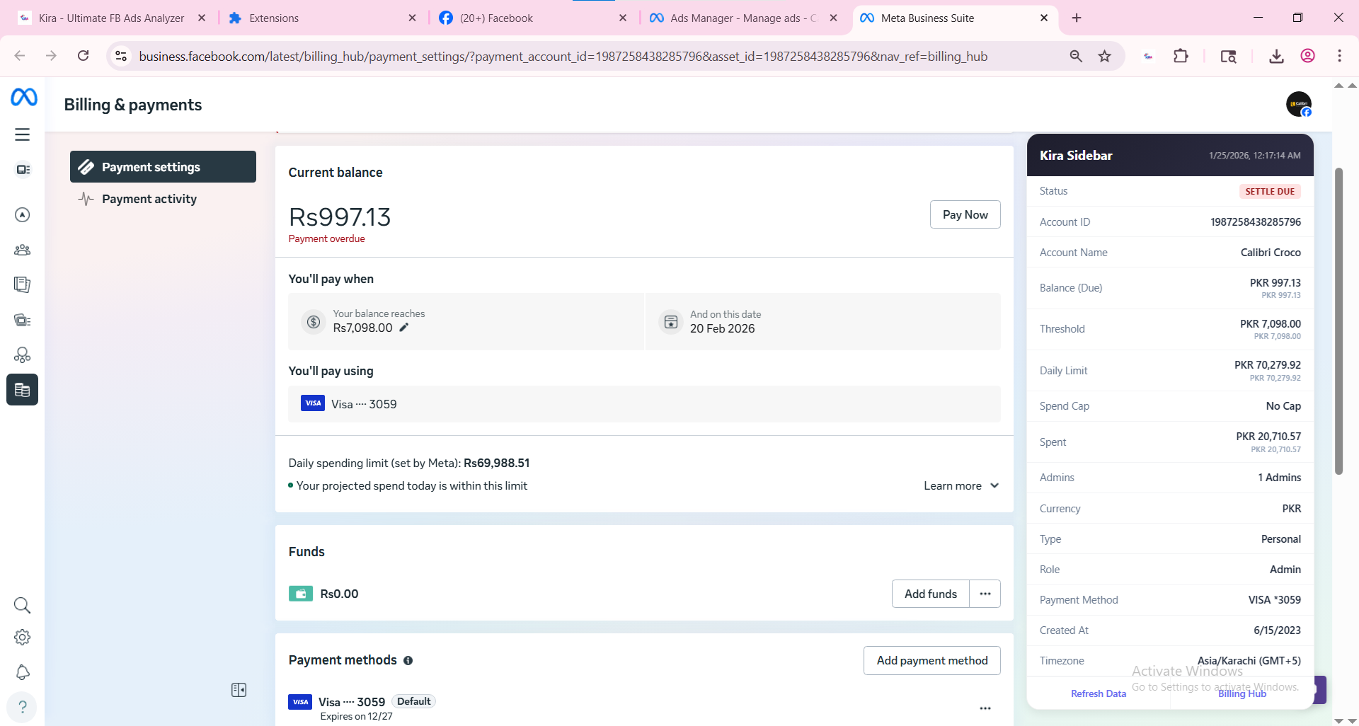 Billing Hub View
